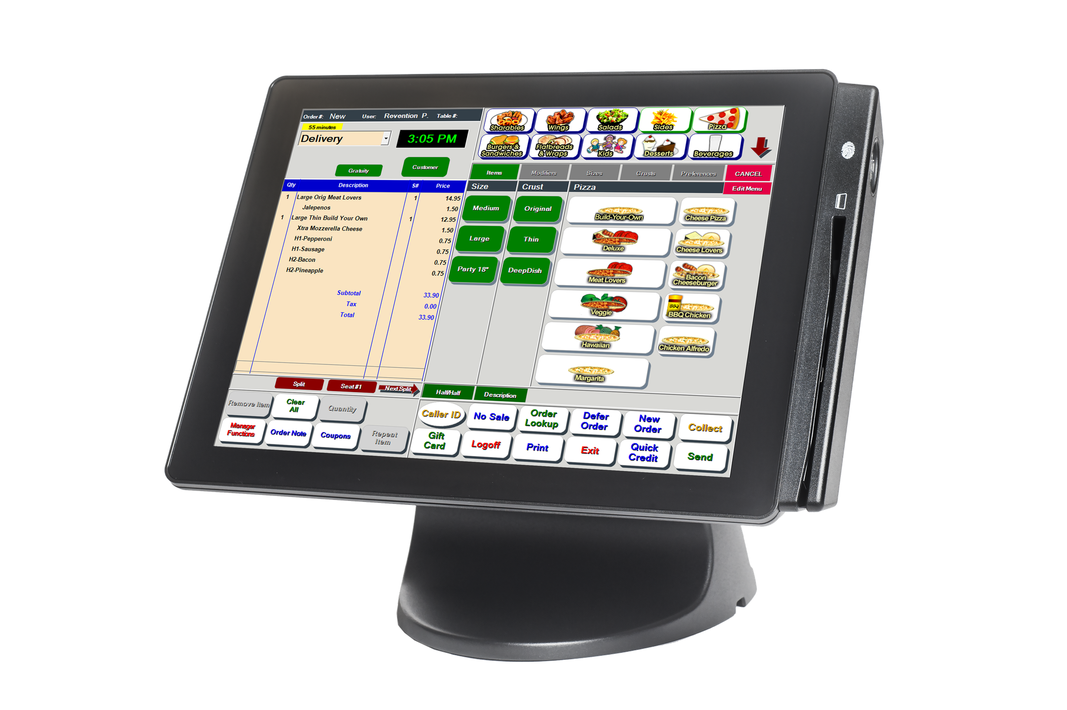 hungerrush pos terminal